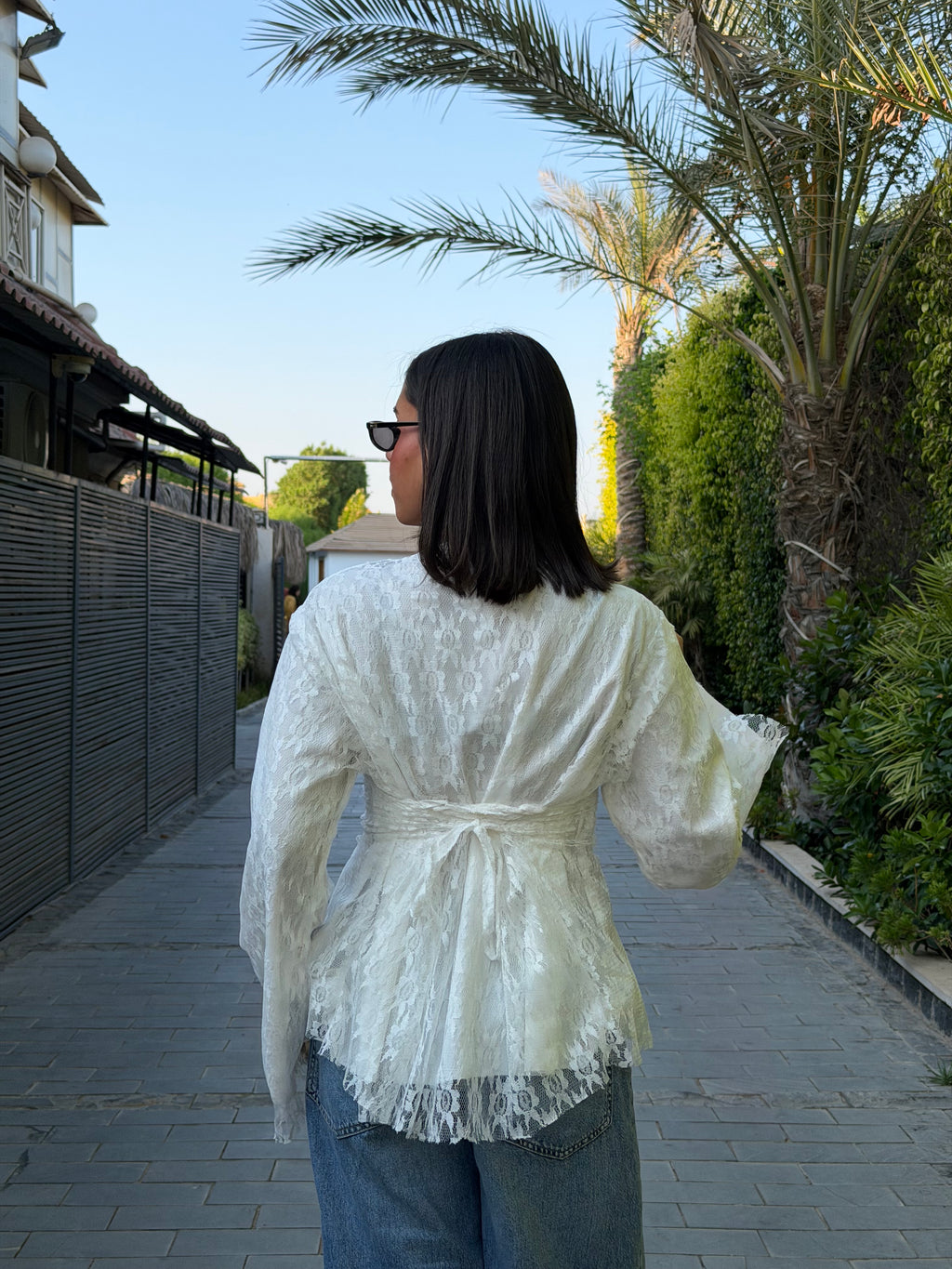 Lace bridal top