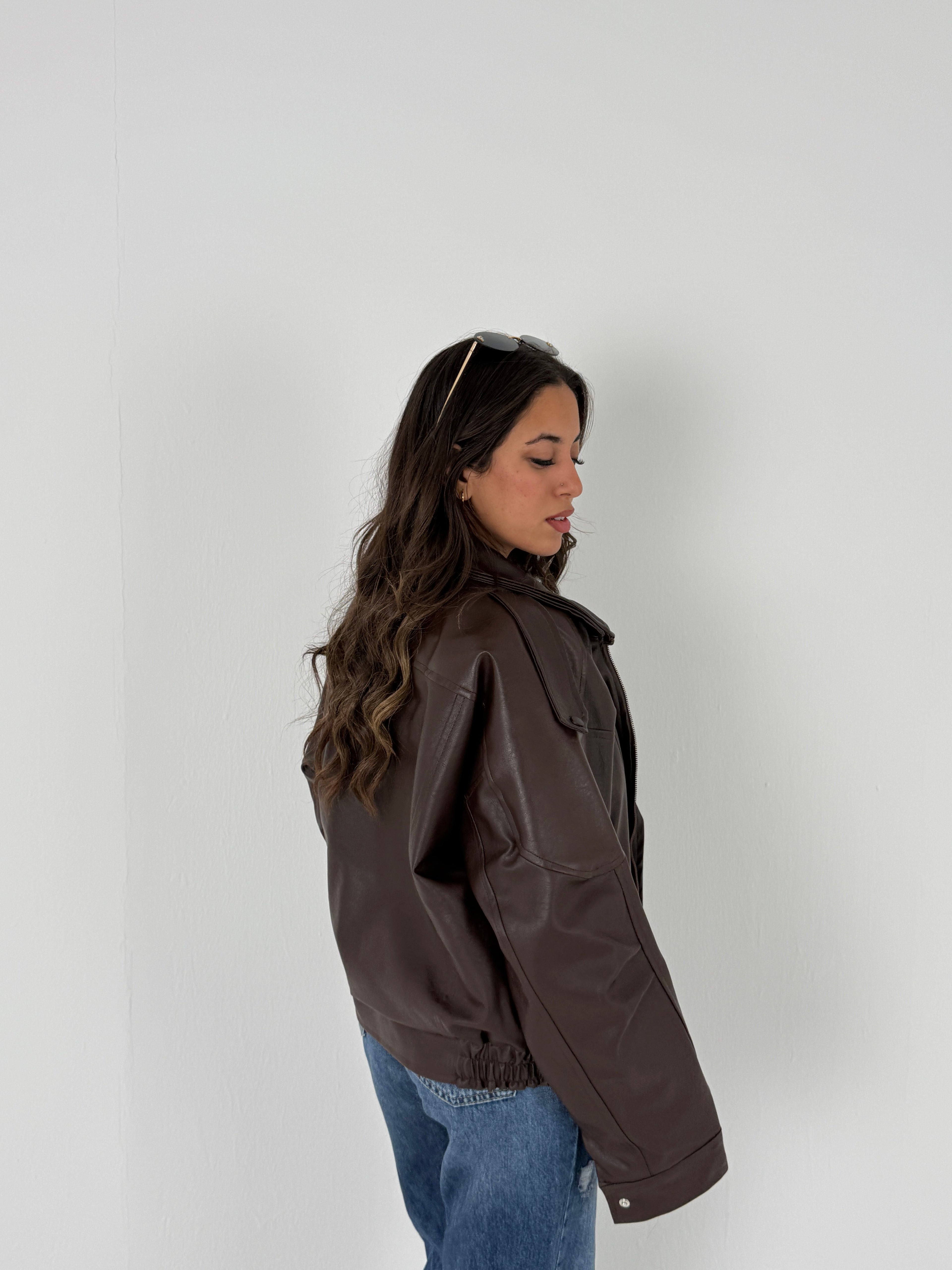 Oversized Leather Jacket