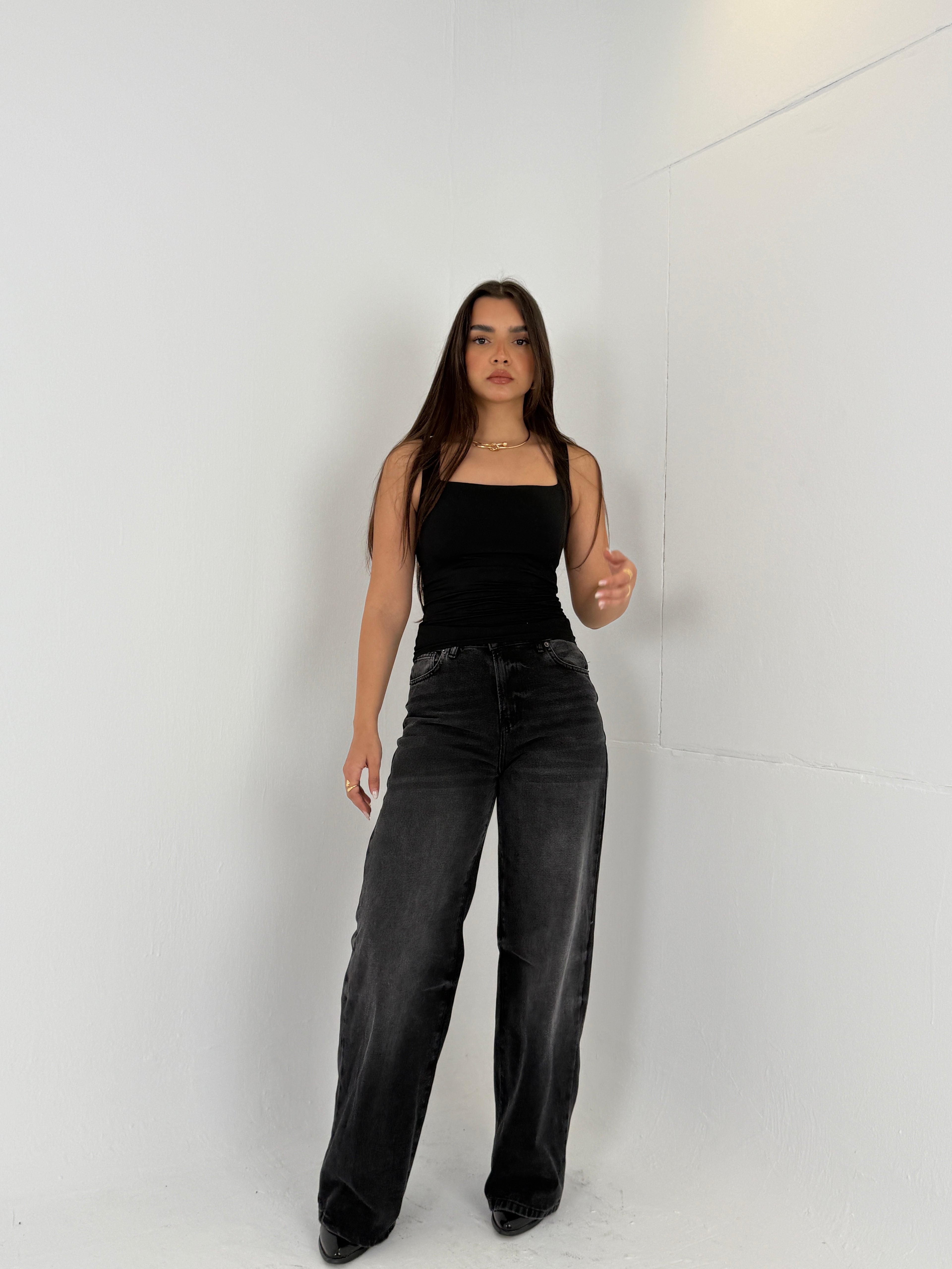 Straight -Black Jeans