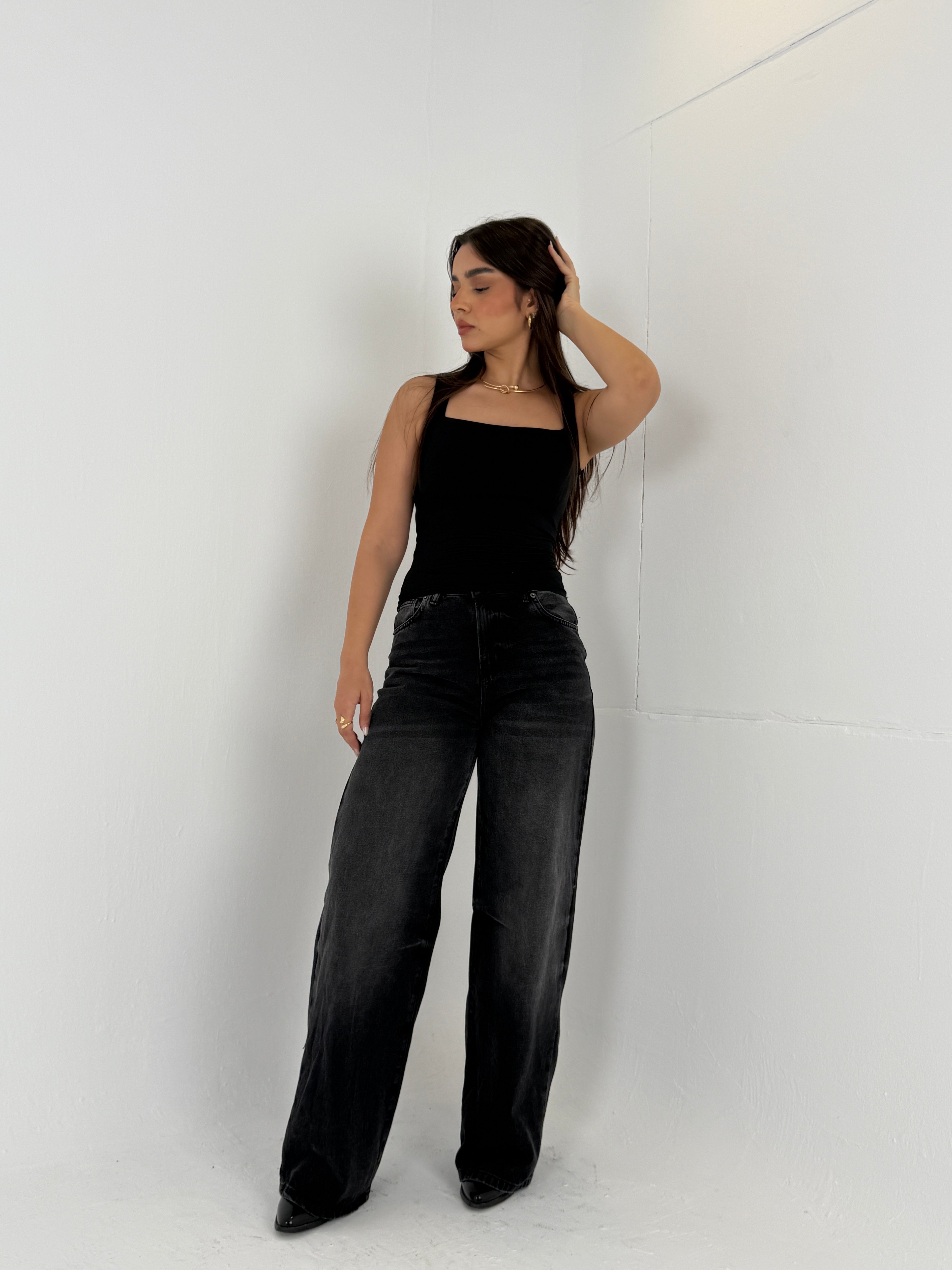 Straight -Black Jeans